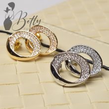 Strasszkő díszes fülbevaló