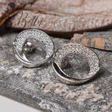 Strasszkő díszes fülbevaló