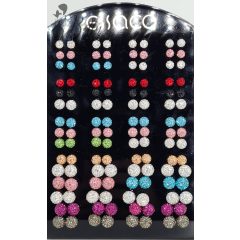   Shamballa típusú fülbevaló többféle színben és méretben