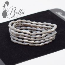 5 soros rombusz alakú gyöngyös karkötő