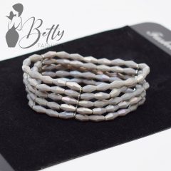 5 soros rombusz alakú gyöngyös karkötő