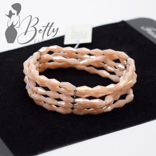 5 soros rombusz alakú gyöngyös karkötő