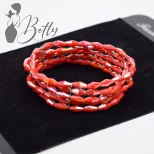 5 soros rombusz alakú gyöngyös karkötő