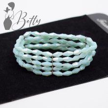 5 soros rombusz alakú gyöngyös karkötő