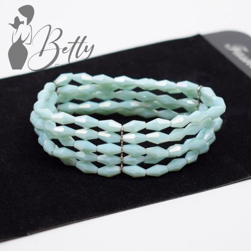 5 soros rombusz alakú gyöngyös karkötő