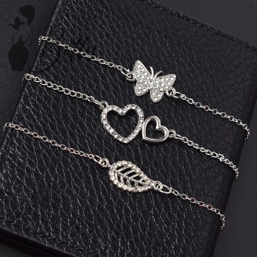 Strasszköves, 3 részes karkötő szett