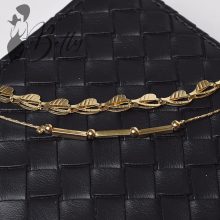 Áttört szív és gyöngydíszes karkötő