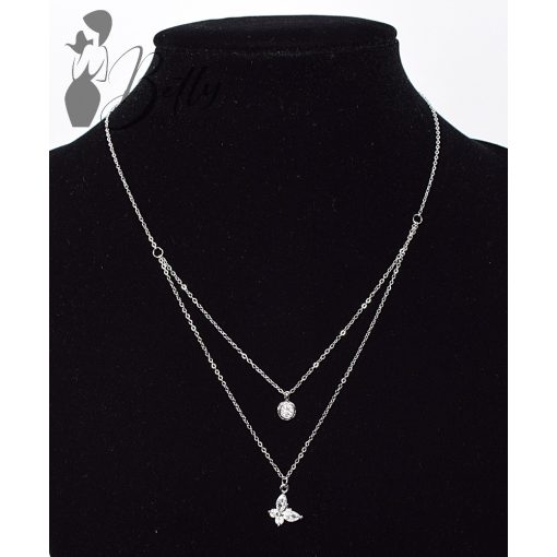 Alján dupla soros, medálos nyaklánc