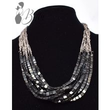 Kockaköves, több soros nyaklánc