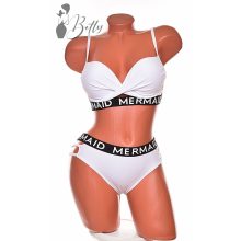 Fehér színű, feliratos pántú bikini S, M, L, XL, 2XL 