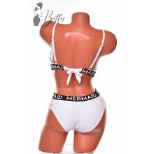 Fehér színű, feliratos pántú bikini S, M, L, XL, 2XL 