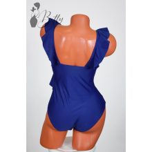 Sötétkék színű, fodordíszes fürdőruha XS, S, M, L 