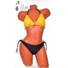 Mustársárga-fekete bikini S, M, L, XL 
