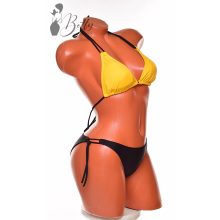 Mustársárga-fekete bikini S, M, L, XL 
