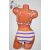 Színes csíkos bikini S, M, L, XL, 2XL 
