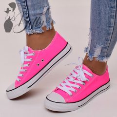 Neon pink színű tornacipő
