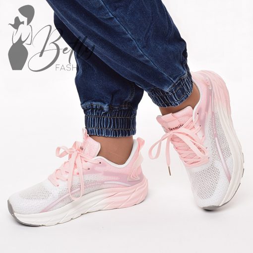 Fehér-rózsaszín színátmenetes sportcipő