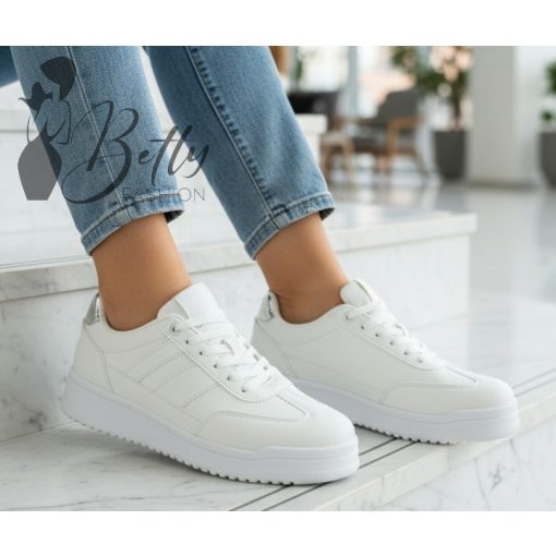 White Top with Jewelry Embellishment S/M