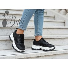 Fekete színű, platform sneaker