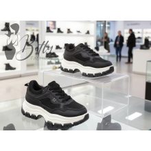 Fekete színű, platform sneaker