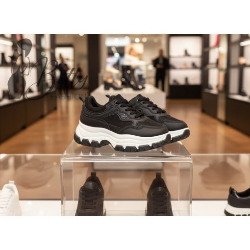 Fekete színű, platform sneaker