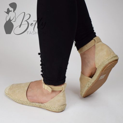 Bézs színű espadrilles