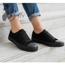 Fekete színű tornacipő