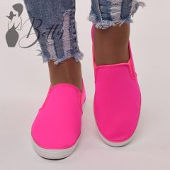 Neonpink színű slip-on