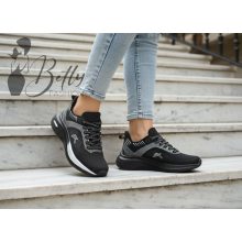 Fekete-fehér mesh anyagú sneaker