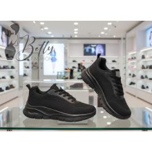 Fekete, mesh anyagú sneaker