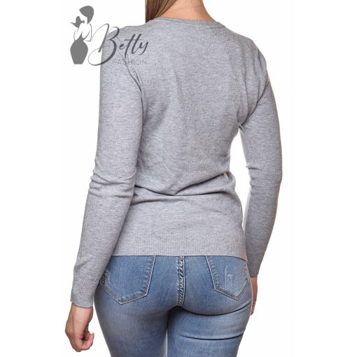 White Top with Jewelry Embellishment S/M