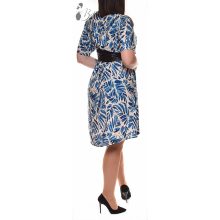 Levélmintás, aszimmetrikus aljú ruha S/M, L/XL