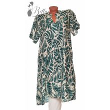 Levélmintás, aszimmetrikus aljú ruha S/M, L/XL
