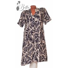 Levélmintás, aszimmetrikus aljú ruha S/M, L/XL