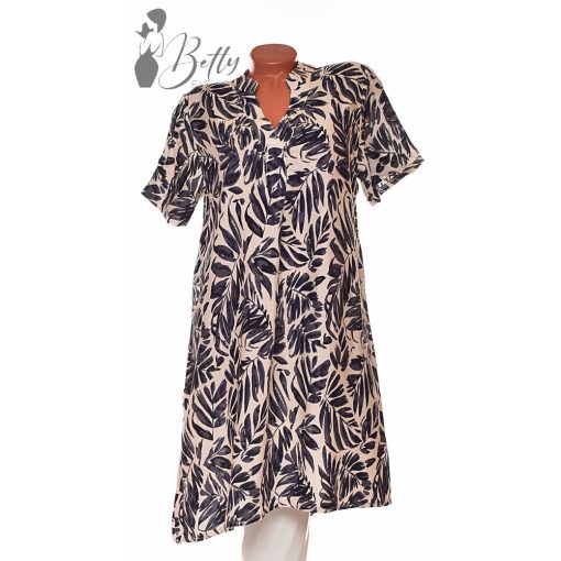 Levélmintás, aszimmetrikus aljú ruha S/M, L/XL