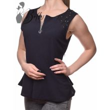 White Top with Jewelry Embellishment S/M