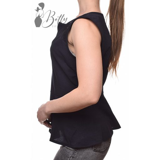 White Top with Jewelry Embellishment S/M