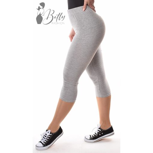 Világosszürke színű, oldalán feliratos térdleggings S, M, L, XL