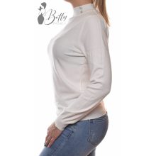 White Top with Jewelry Embellishment S/M