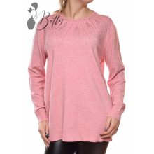 White Top with Jewelry Embellishment S/M