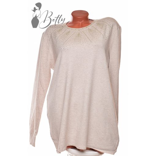 White Top with Jewelry Embellishment S/M