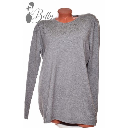 White Top with Jewelry Embellishment S/M