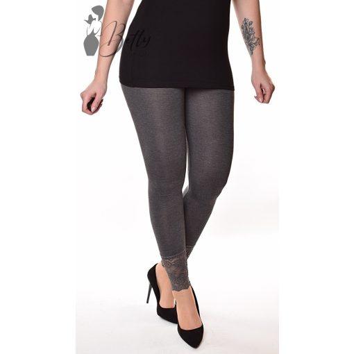 Szára végén csipkeszegélyes leggings S/M/L