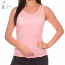 Feliratos, egyszínű, ujjatlan felső S, M, L, XL