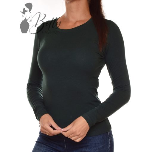 Sötétzöld színű hosszú ujjú felső  S, M, L, XL, 2XL