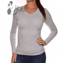 Szürke színű, V-nyakú felső  S, M, L, XL, 2XL