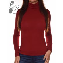 Bordó színű, garbós nyakú felső  S, M, L, XL, 2XL