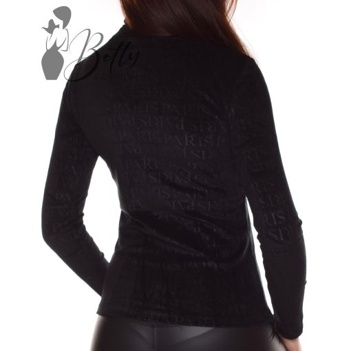 Puha plüss anyagú, garbós felső  XS, S, M, L, XL