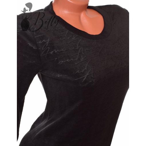 Anyagában mintás, puha plüss anyagú felső  S, M, L, XL, 2XL