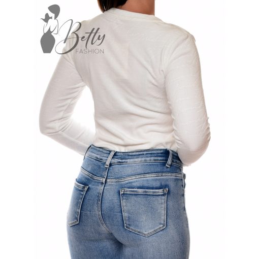 Anyagában mintás, puha plüss anyagú felső  S, M, L, XL, 2XL